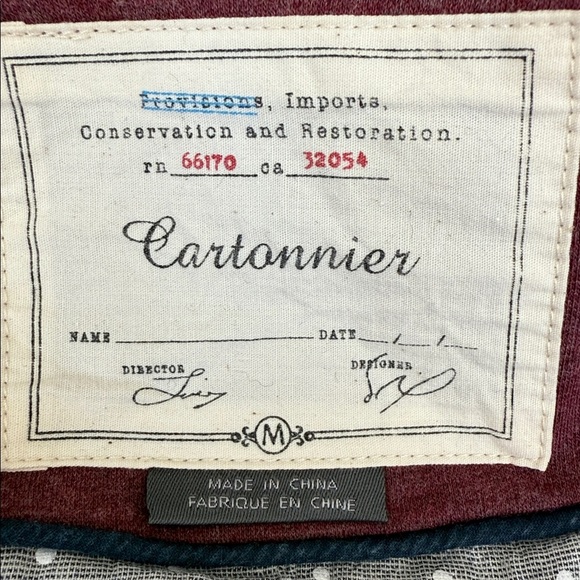 Anthropologie Cartonnier Maroon Burgundy Knit V-Neck Single Button Blazer Jacket - Picture 9 of 9